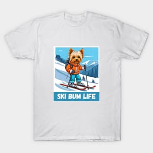 Yorkipoo Ski Bum T-Shirt